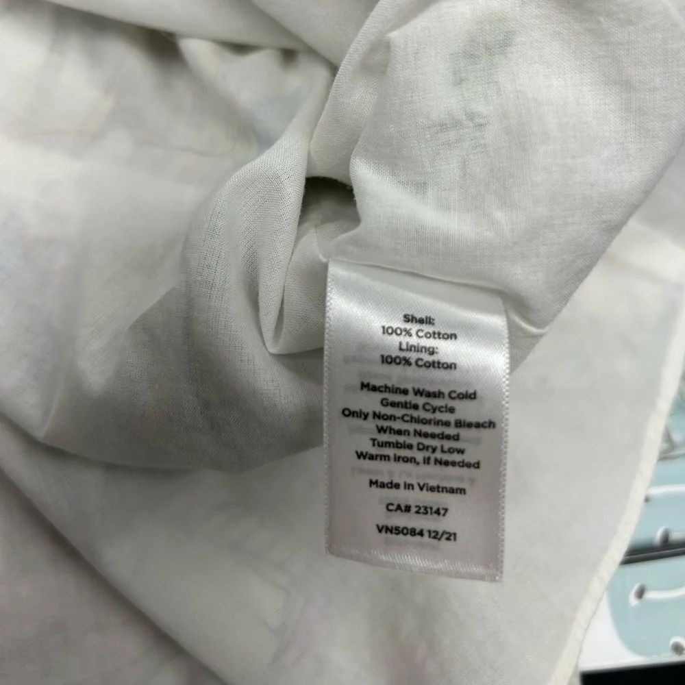 Talbots Cream Sundress with Flutter Sleeves - Picture 5 of 13